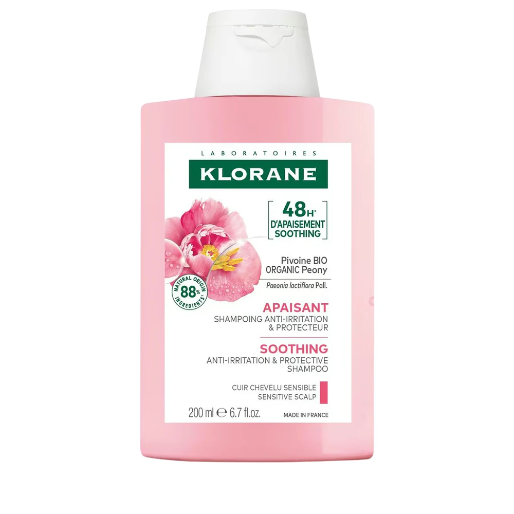 "Klorane" raminantis ir nuo dirginimo saugantis šampūnas "Peony" 200ml
