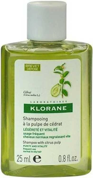 Klorane valomasis plaukų šampūnas, 25 ml