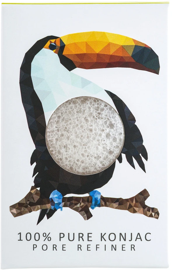 Konjac, Rainforest Toucan, makiažo kempinėlė