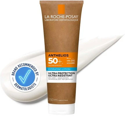 La Roche Posay Anthelios Drėkinamasis Pienelis Ultra Protection SPF 50+ apsauginis losjonas nuo saulės, 250 ml