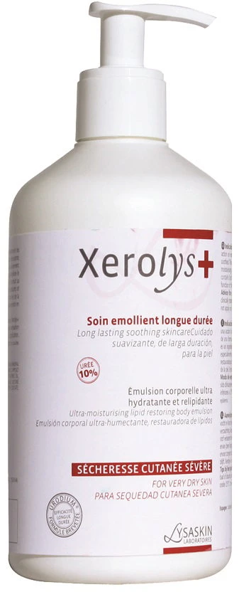 Lab Lysaskin Xerolys 5 apsaugo ir drėkina kūno emulsiją veidui ir kūnui, 200 ml