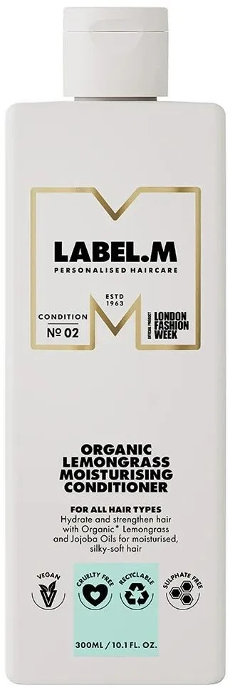 Label.m Organic Lemongrass Moisturising Conditioner drėkinantis kondicionierius, 300 ml