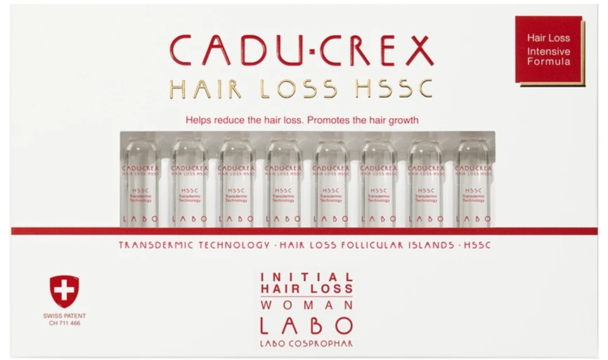 Labo Cadu-Crex Advanced Stage Anti-Hair Loss Ampoules Treatment Serum For Scalp For Women, 20 vnt. 3.5 ml