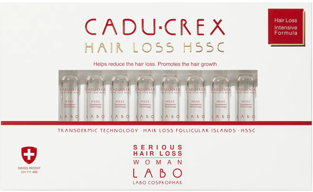 Labo Suisse Labo Cadu-Crex Severe Stage Anti-Hair Loss Ampoules Treatment Serum For Scalp For Women, 20 vnt. 3.5 ml
