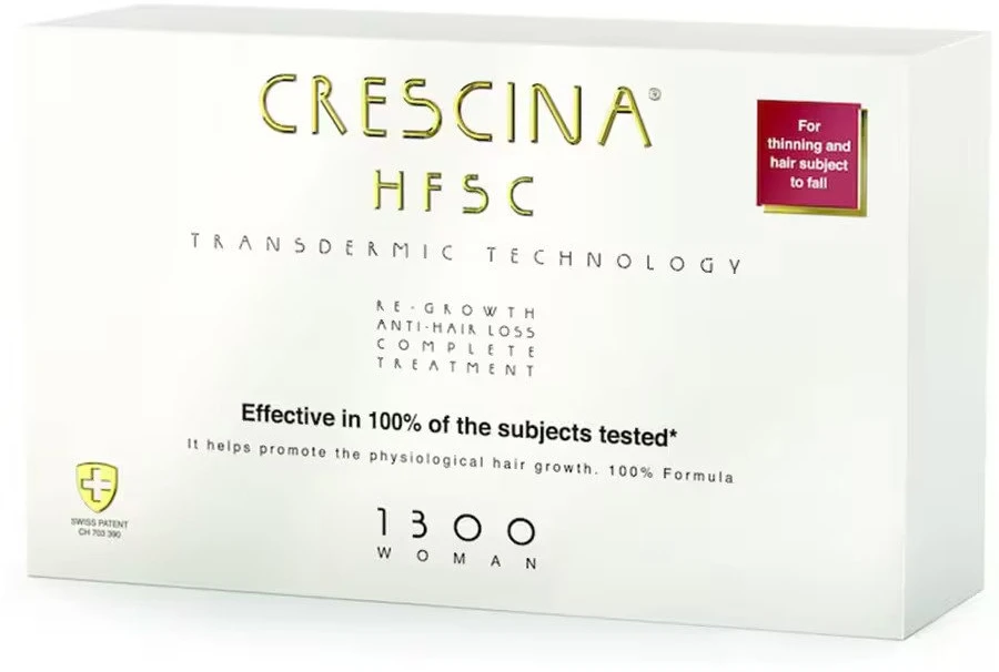 Labo Crescina Transdermic HFSC 1300 For Growth Stimulation Ampoules Treatment Serum For Scalp For Women 10 +10 vnt. 3.5 ml