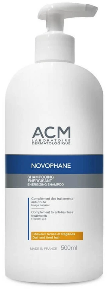 Laboratoire ACM Novophane plaukų šampūnas energizuojančiai ploniems plaukams, 500 ml
