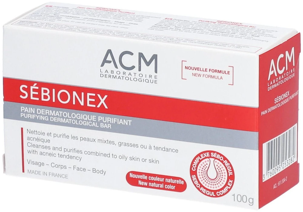 „Laboratoire ACM Sebionex“ valomasis veido prausiklis, 100 g