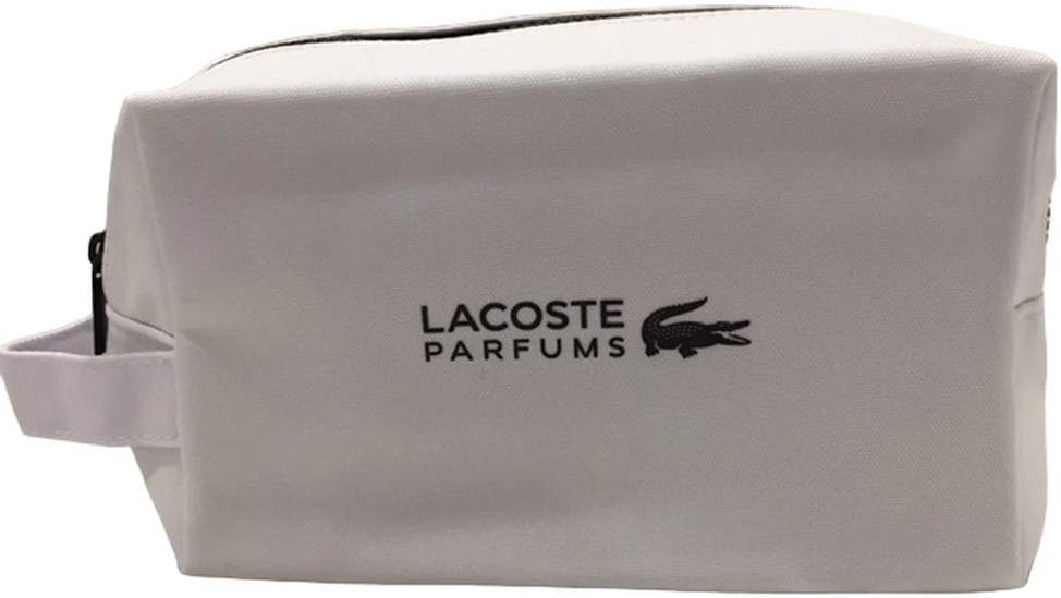 Lacoste, Lacoste, Textile Bag, Toiletry, Baltas, For Men