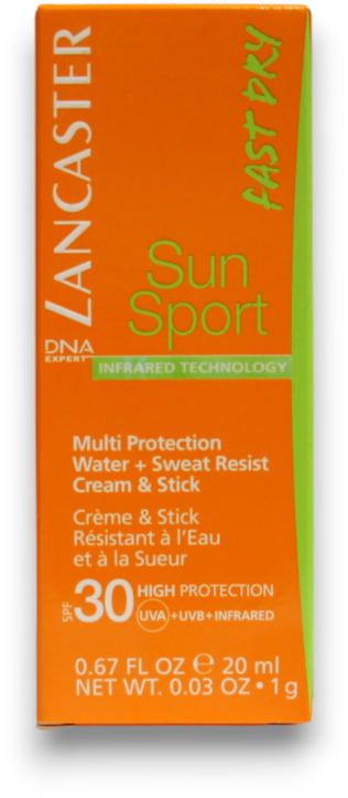 Lancaster Sun Sport Atsparus vandeniui Sunscreen Stick SPF 30, 20 ml
