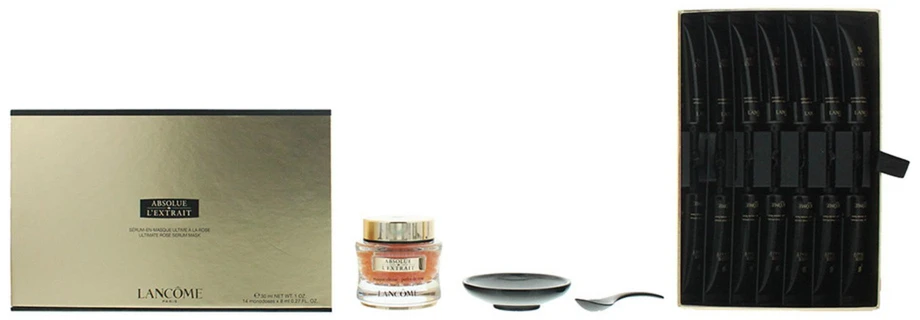Lancome Lancome, Absolue L`Extrait, Regenerative and Revitalizing, Rosa Damascena Flower Extract, Gel Mask, Face, 14 pcs, 30 ml For Women