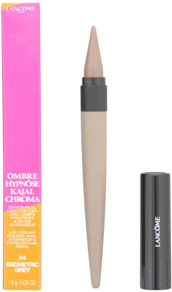 Lancome Ombre Hypnose Intense Color Payoff Eyeshadow & Kajal Akių apvadas 2-In-1 04 Geometric Gray 1.5 g