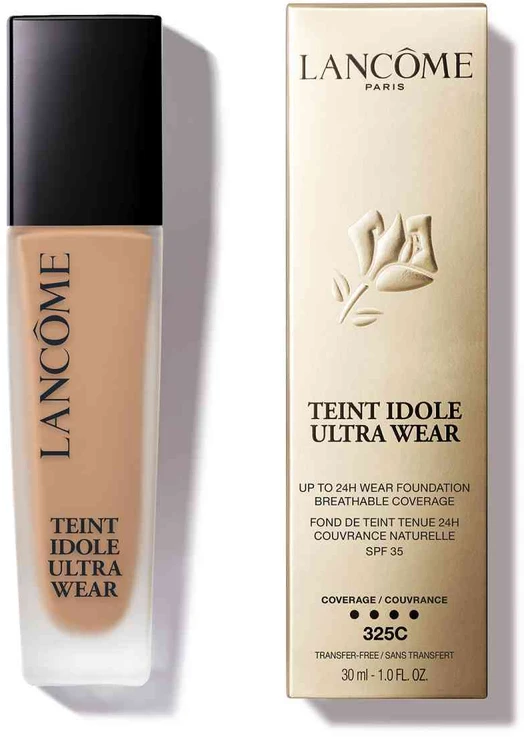 „Lancôme“ matinis makiažo pagrindas SPF 35 „Teint Idole Ultra Wear“ (makiažo pagrindas), 30 ml, 325C - 04 rusvai gelsvas „Nature“