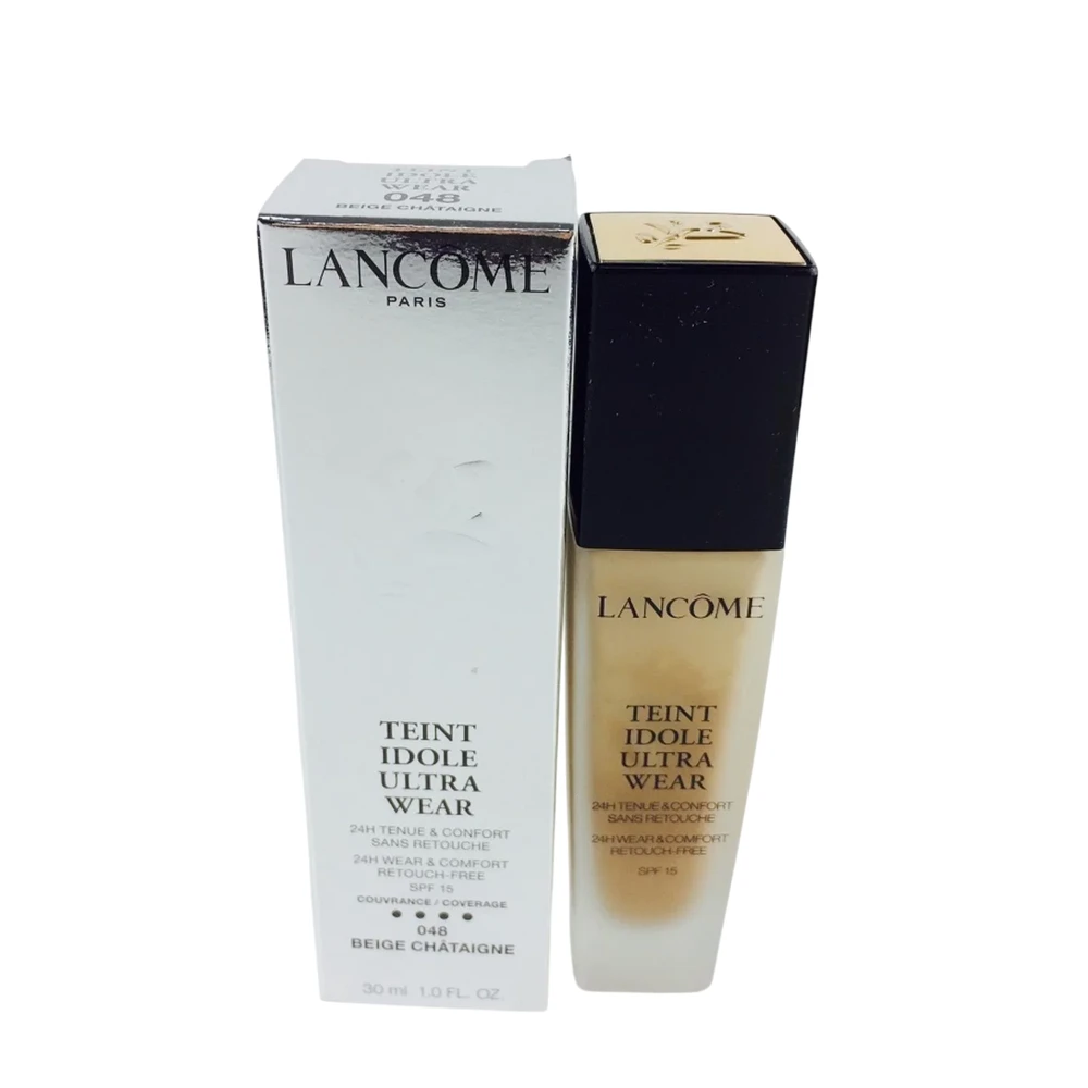 Lancome Teint Idole Ultra Wear Natural Finish Liquid Foundation 048 rusvai gelsvas Chataigne SPF15, 30 ml