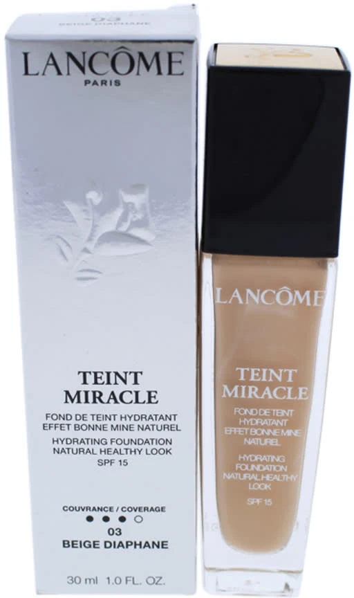 Makiažo pagrindas Lancome Teint Miracle N° 03 Beige Diaphane SPF15, 30 ml