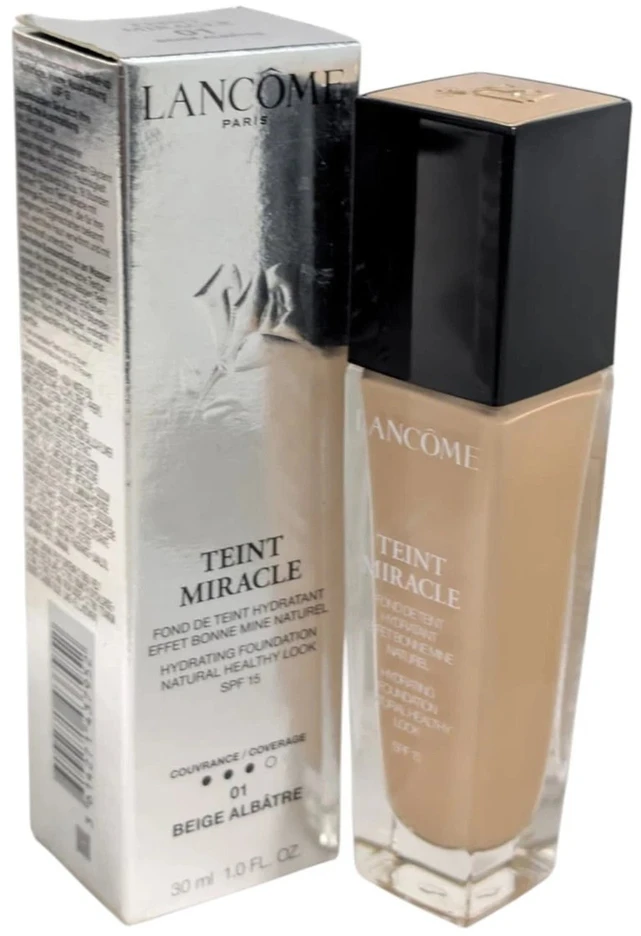 Makiažo pagrindas Lancome Teint Miracle N° 01 Sable albâtre SPF15, 30 ml