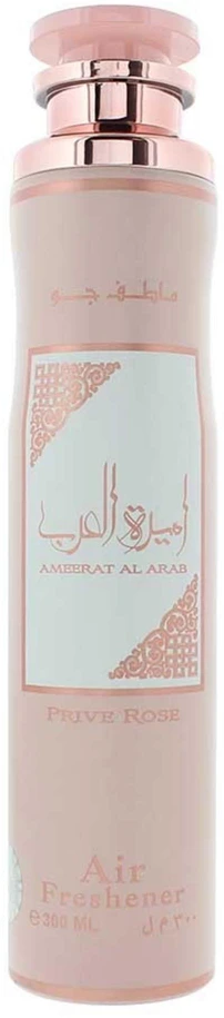 Lattafa Ameerat Al Arab Prive Rose Housing Purškiklis ir difuzorius, 300 ml