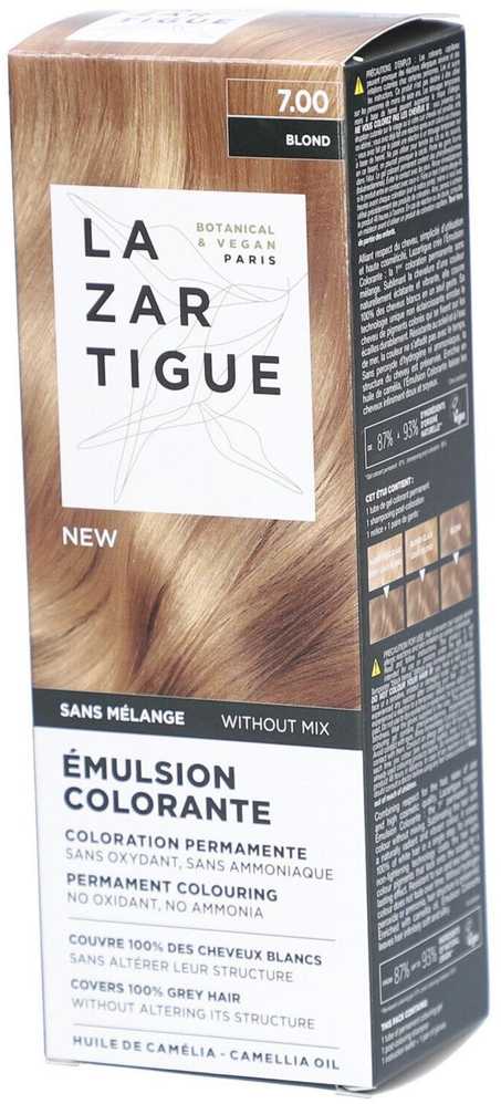 Lazartigue emulsiniai plaukų dažai su amoniaku, 7.00, šviesūs, 60 ml
