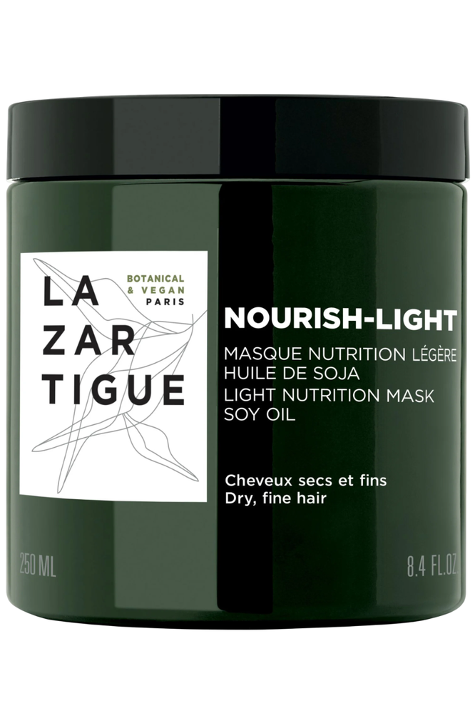 Lazartigue Nourish-Light Vegan Hair Treatment Kreminis Mask Moisturizing After Šampūnas, 250 ml