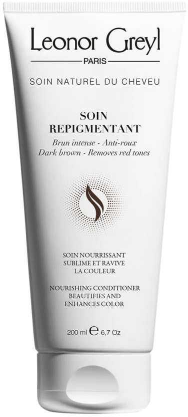 Leonor Greyl, Soin Repigmentant, Hair Colour Conditioner, Icy Brown, Enhances Color Vibrancy, 200 ml