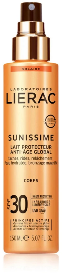 Lierac Sunissime SPF 30 Lait Protecteur Anti-Age Global, 150 ml