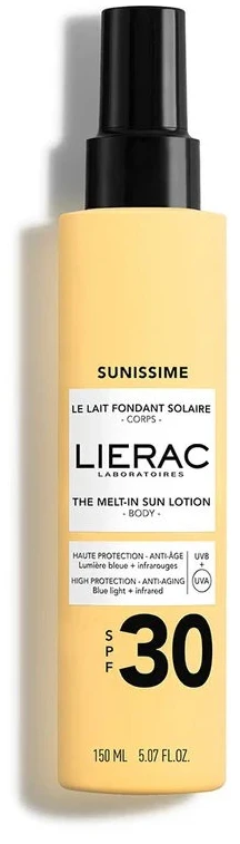 Lierac Sunissime Melting Sun Body Milk Spf30 kūno pienelis nuo saulės 150ml