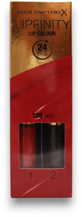 "Max Factor Lipfinity" lūpų dažai 120 Hot