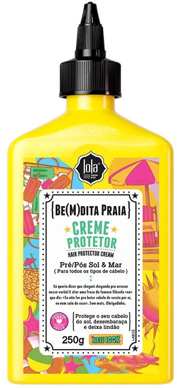 „Love Lola Cosmetics Be(M)dita Praia“ plaukų kreminis kremas nuo UV spindulių, 250 g