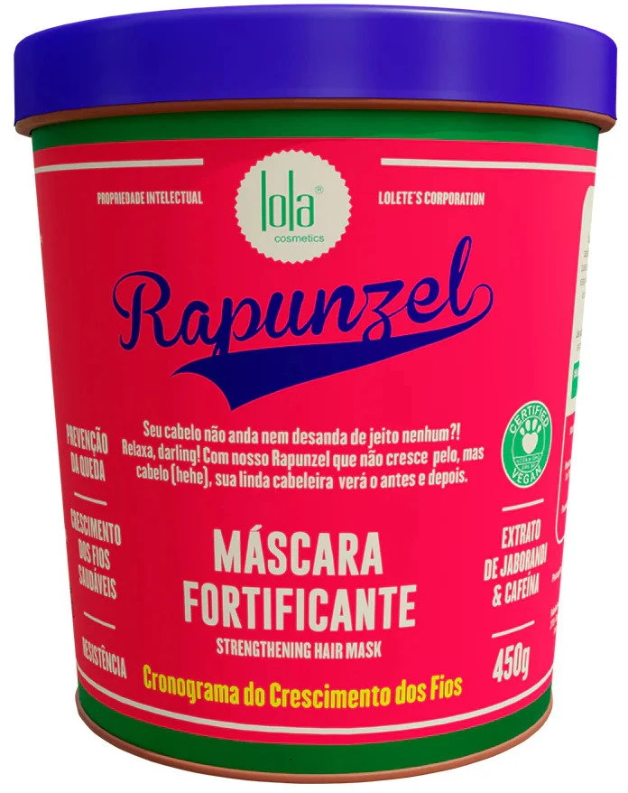 „Love Lola Cosmetics Rapunzel“ plaukų kaukė „Kreminis“, stiprinamoji, 450 g