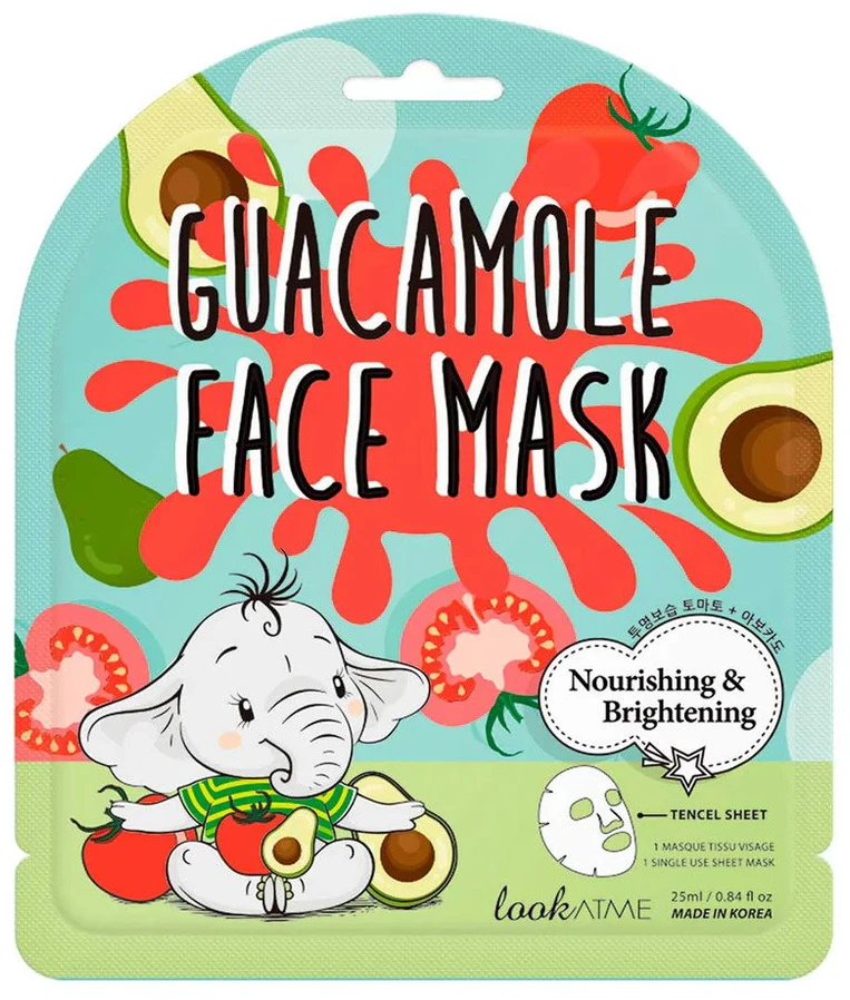 Look At Me Guacamole Brightening Sheet Mask For Face, 25 ml