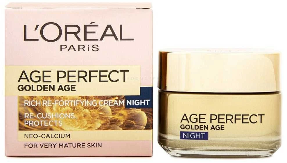 L'Oréal Paris Age Perfect Golden Age Night Skin Kreminis moterims, 50 ml