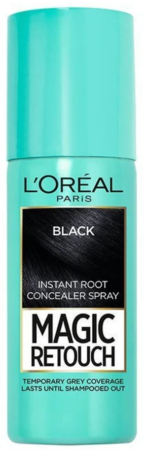 L'Oreal Paris Magic Retouch Root Touch-Up Purškiklis Juodas, 75 ml