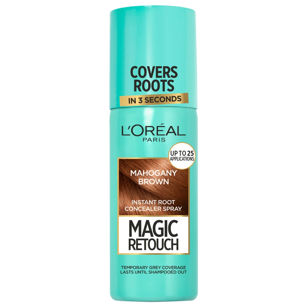 L'Oreal Paris Magic Retouch Root Touch-Up purškiklis Mahogany Brown, 75 ml