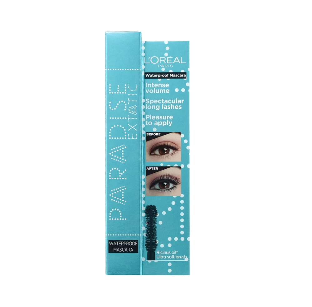 Vandeniui atsparus blakstienų tušas L'oreal Paradise Extatic 6ml Juodas
