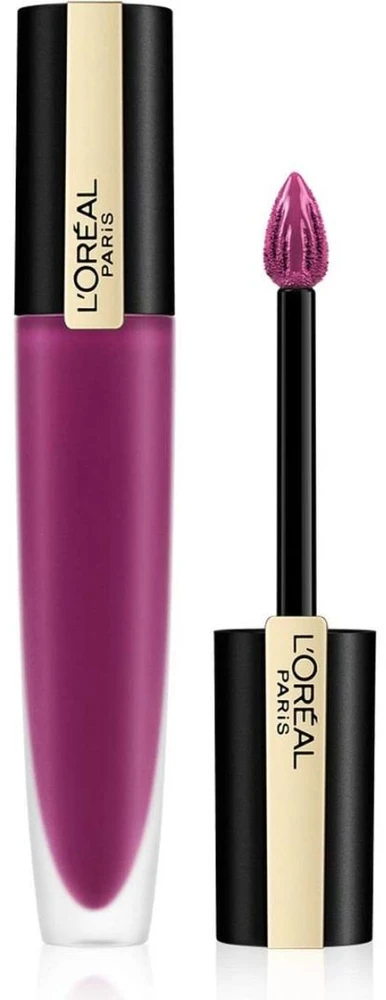 L'Oreal Paris Rouge Signature matiniai skysti lūpų dažai 104 I Rebel, 7 ml