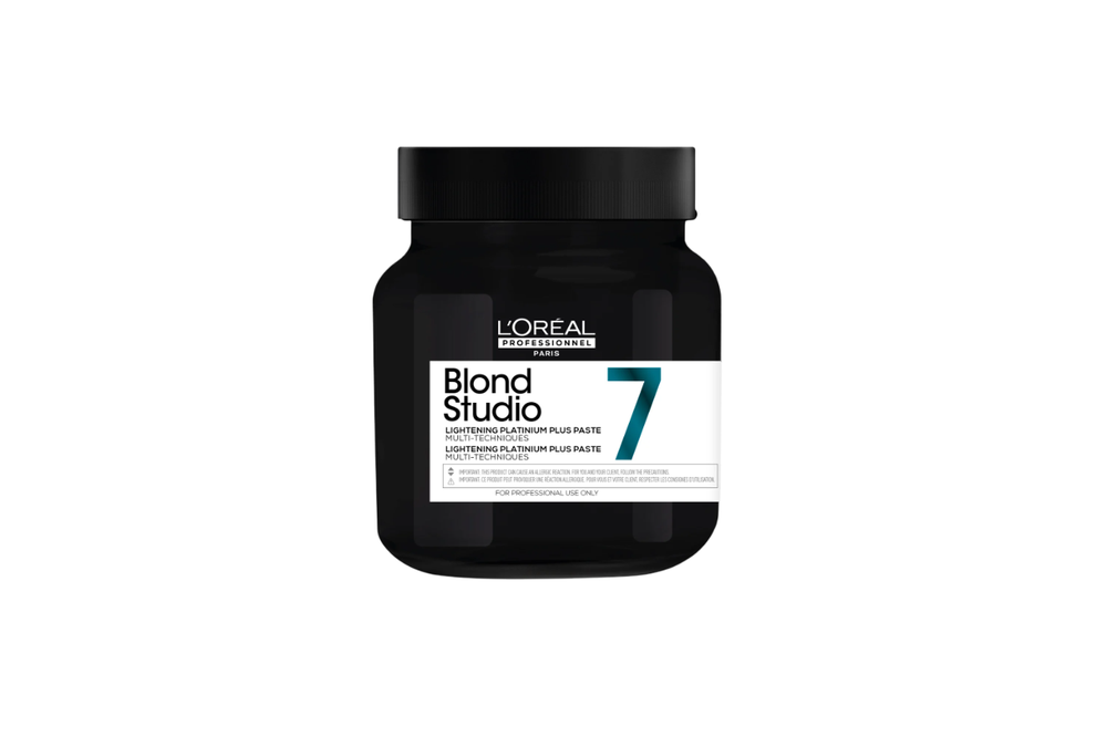 L'Oreal Professionnel Blond Studio Platinum Plus 7 išryškinanti plaukų oksidantų pudra, 500g