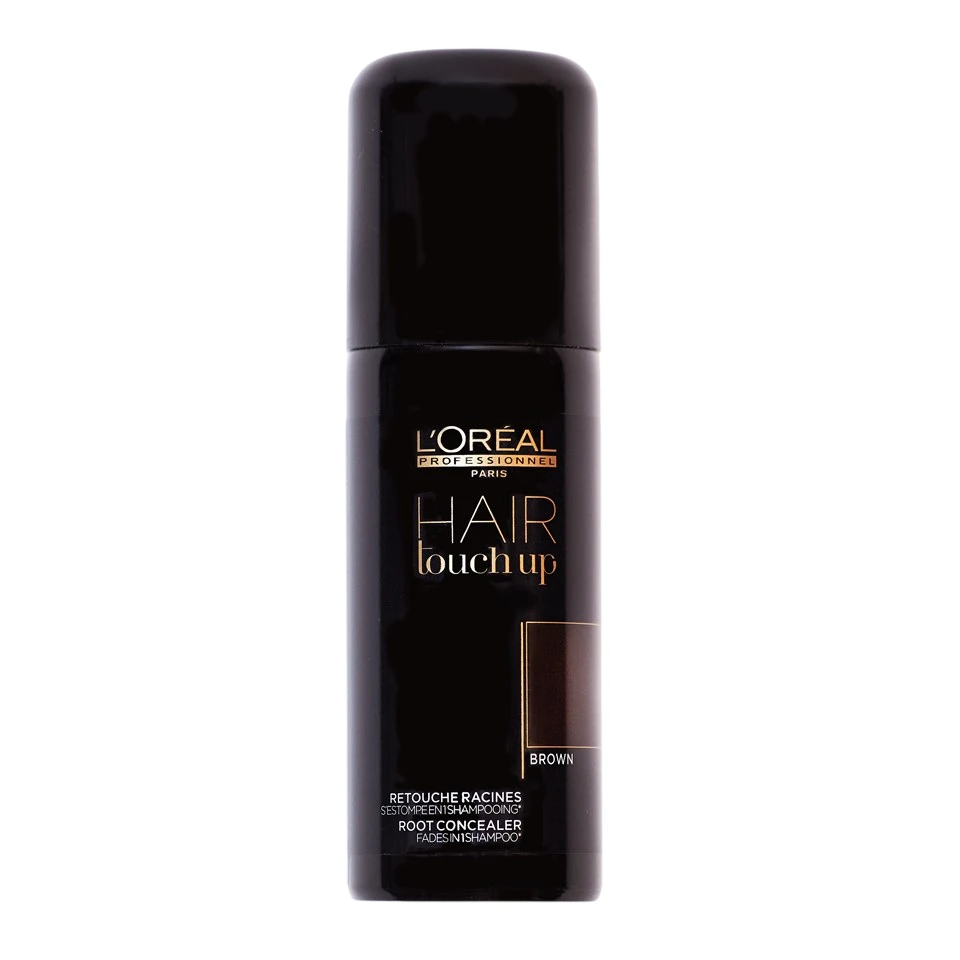 Purškiami dažai ataugusioms plaukų šaknims maskuoti L'oreal Professionnel Hair Touch Up, ruda spalva,  75 ml