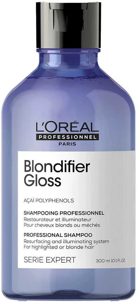 L'Oreal Professionnel Serie Expert Blondifier Gloss Acai Polyphenols Hair Šampūnas šampūnas šviesiems plaukams, 300 ml