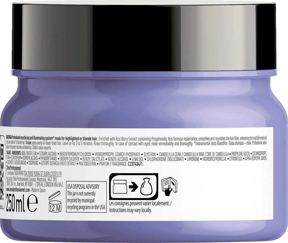 Kaukė šviesiems plaukams L‘oreal Professionnel Blondifier Mask 250ml