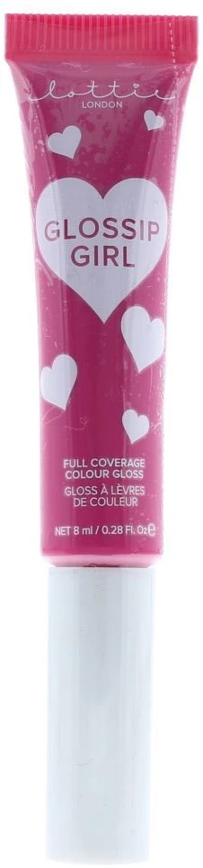Lottie London Gossip Girl pilnai padengiantis lūpų blizgis, 8 ml