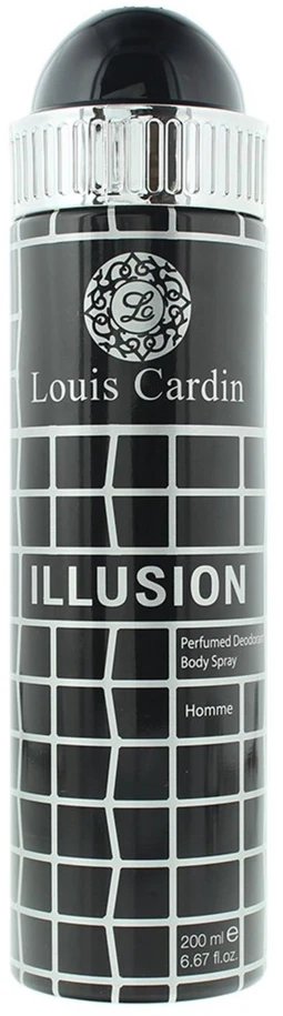 Louis Cardin, Illusion, Dezodorantas Purškiklis, For Men, 200 ml
