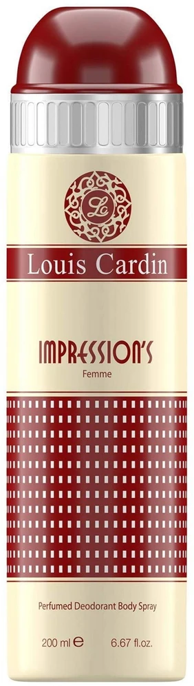 Louis Cardin, Impression’s, Dezodorantas Purškiklis, For Women, 200 ml