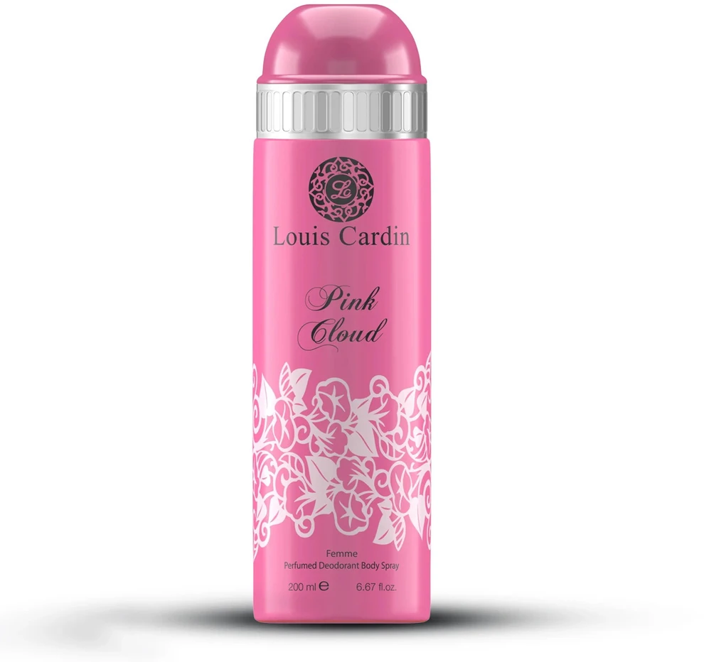 Louis Cardin Rožinė Cloud Dezodorantas Purškiklis For Women, 200 ml