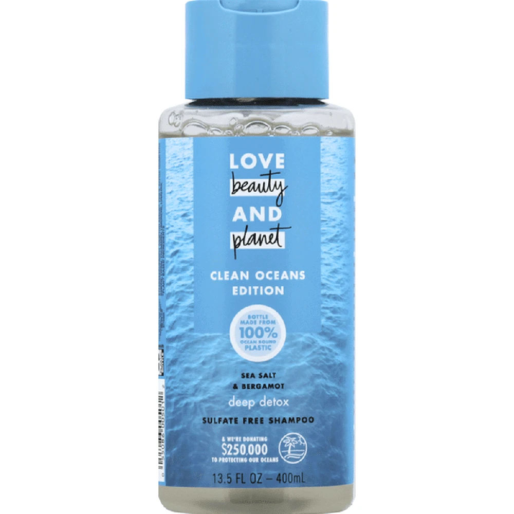 Love Beauty and Planet, Sea Salt ir Bergamotas, plaukų šampūnas, 400 ml Moterims