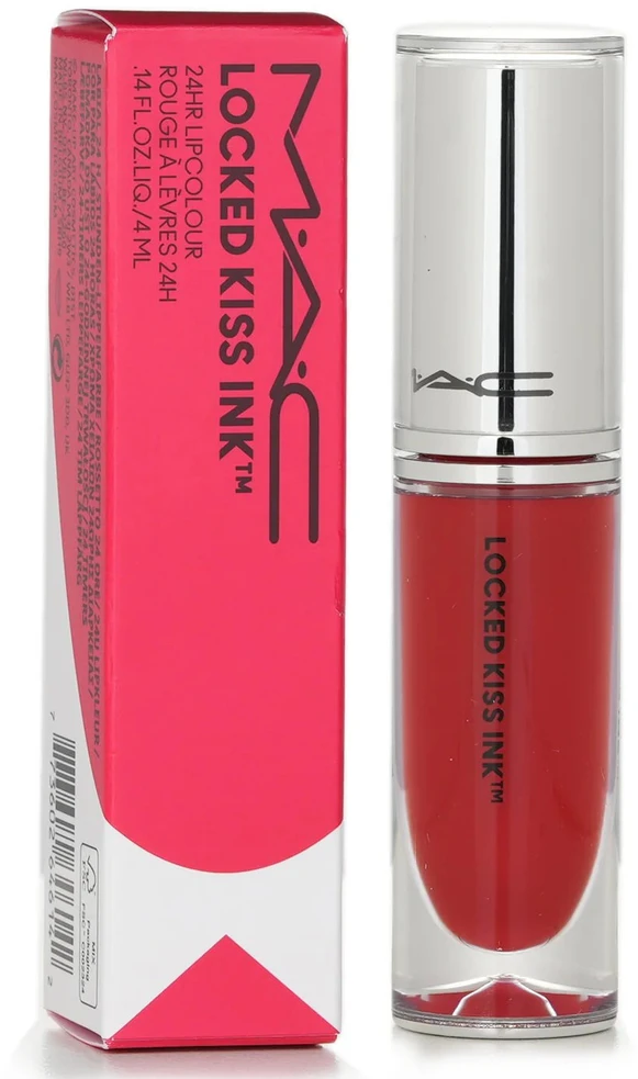 MAC Locked Kiss Ink 24HR Lipcolour skysti lūpų dažai, atspalvis: 85 Poncy, 4 ml