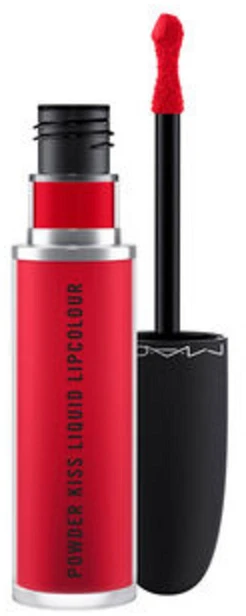 MAC Cosmetics skysti lūpų dažai „Powder Kiss“ (skysti lūpų dažai) 5 ml, 987 M-A-Csmash