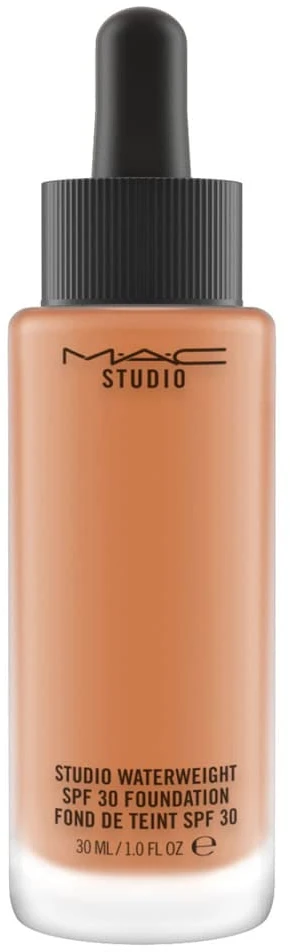 MAC Studio Waterweight ilgai išliekantis skystas makiažo pagrindas su vitaminu E NW45 SPF 30, 30 ml