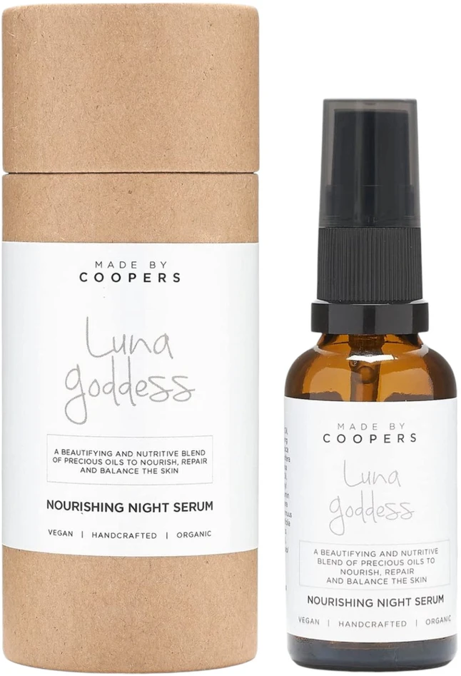 „Made By Coopers Luna Goddess“ veganiškas maitinamasis veido serumas naktiniam poveikiui, 30 ml