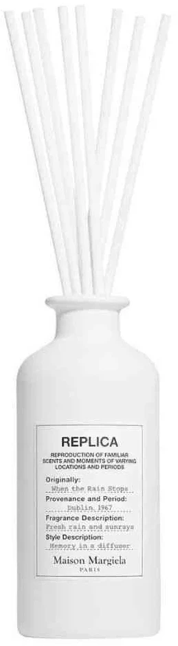 Drėkintuvas „Maison Margiela Replica When The Rain Stops“ kvapiųjų lazdelių difuzorius su lazdelėmis, 185 ml