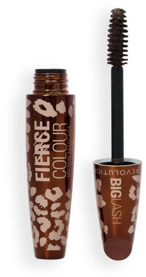 Makeup Revolution Big Lash Fierce Volume Blakstienų tušas Brown, 9 g