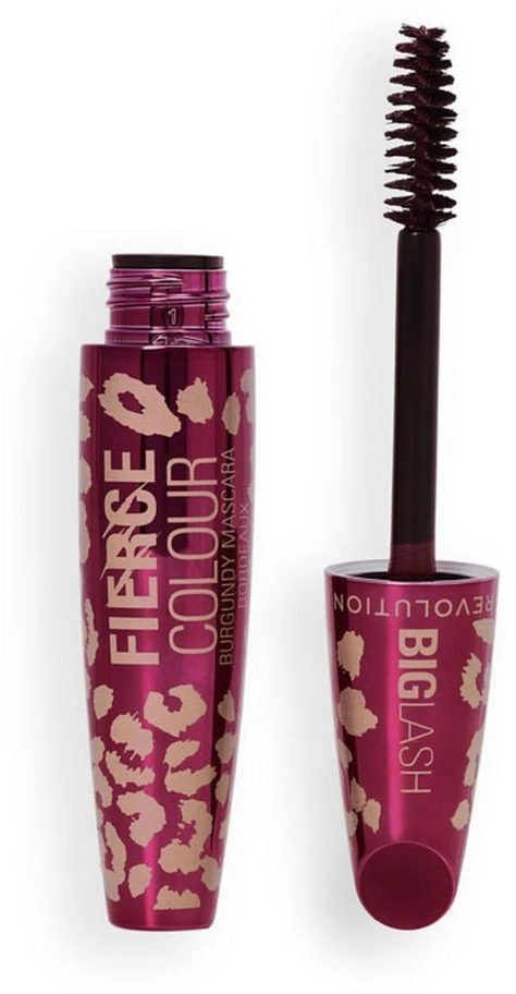 Makeup Revolution Big Lash Fierce Volume Blakstienų tušas Burgundy, 9 g